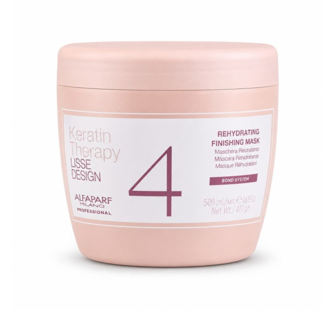 Кератинова зволожувальна відновлювальна маска Alfaparf Milano Lisse Design Keratin Therapy Rehydrating Mask