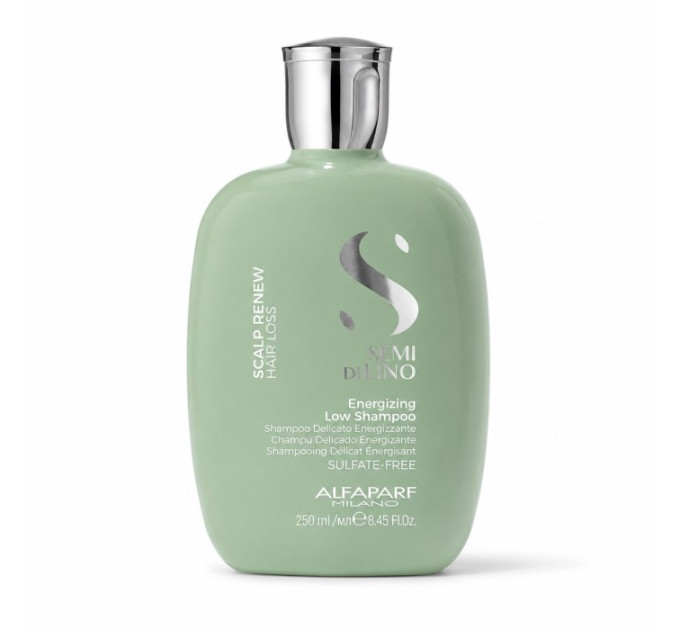 Шампунь енергетичний проти випадіння волосся Alfaparf Semi Di Lino Scalp Renew Hair Loss Energizing Low Shampoo