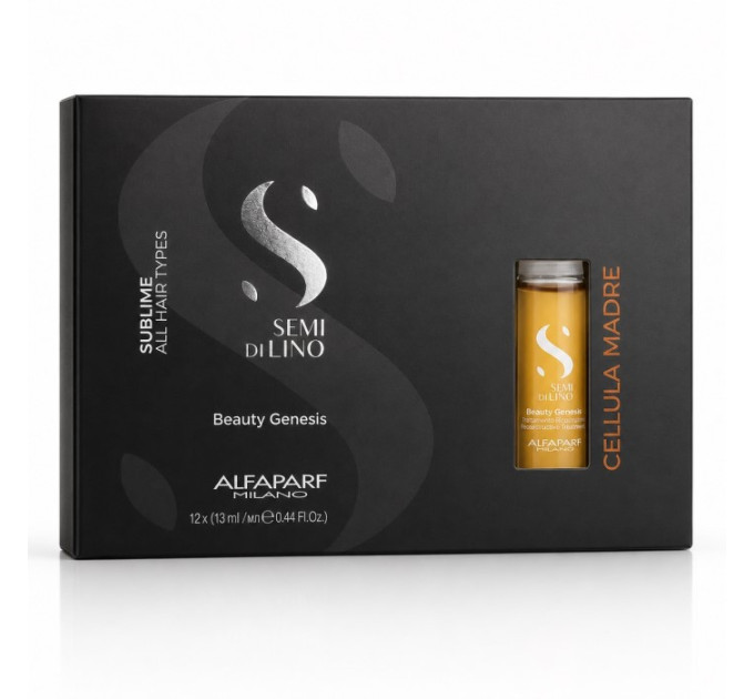 Концентрат для волосся в ампулах Alfaparf Milano Semi di Lino Sublime Cellula Madre Beauty Genesis