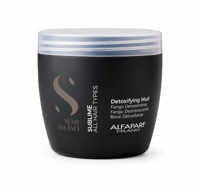 Глина-детокс для шкіри голови Alfaparf Milano Semi di Lino Sublime Detoxifying Mud