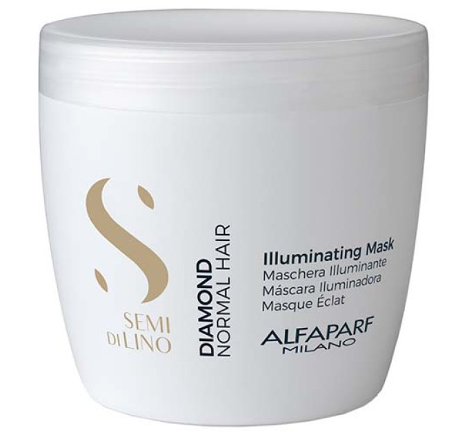 Alfaparf Semi Di Lino Diamond Illuminating Mask - Маска с микрокристаллами