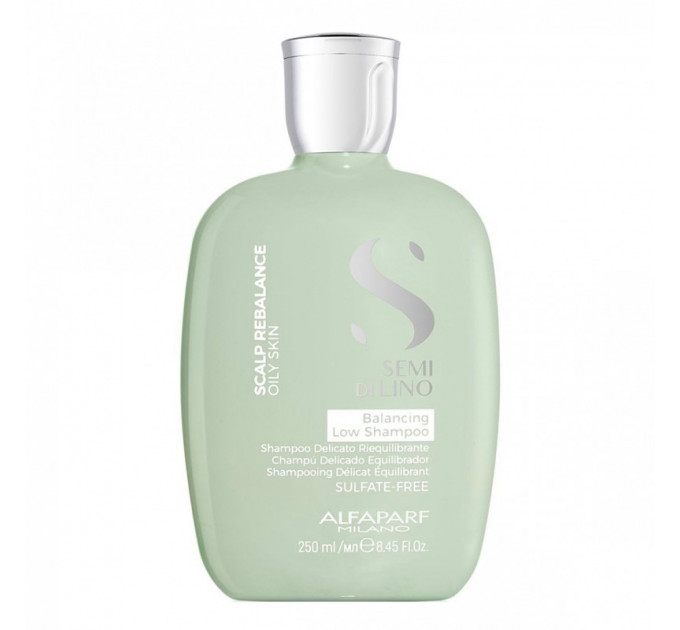 Успокаивающий шампунь для чувствительной кожи головы Alfaparf Semi Di Lino Scalp Relief Calming Micellar Low Shampoo