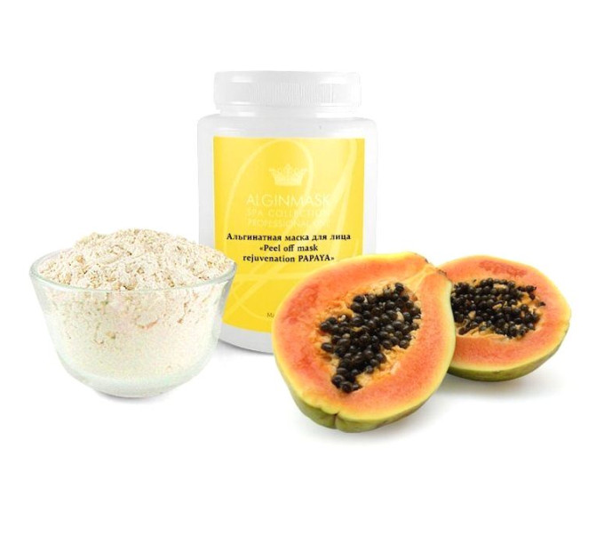 Альгинатная маска для лица с папая Alginmask Peel Off Rejuvenation Papaya