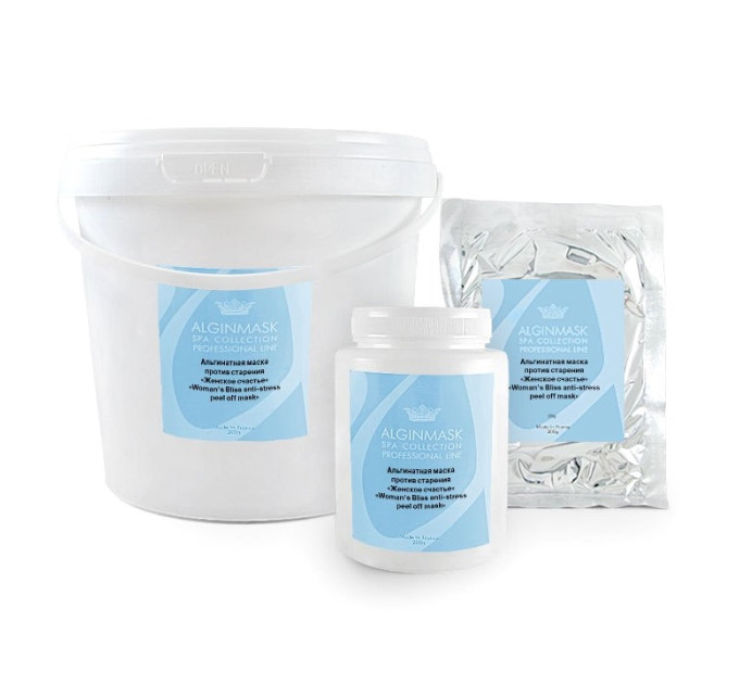 Альгинатная маска против старения кожи лица «Антистресс» Alginmask Peel Off Women’s Bliss Antistress Mask