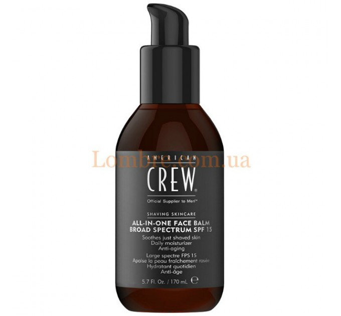 Увлажняющий бальзам после бритья с SPF-15 American Crew All-In-One Face Balm