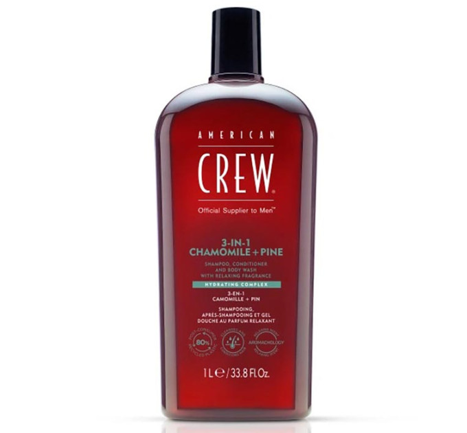 Средство для волос и тела 3 в 1 American Crew Relaxing 3 In 1 Chamomile Pine Shampoo