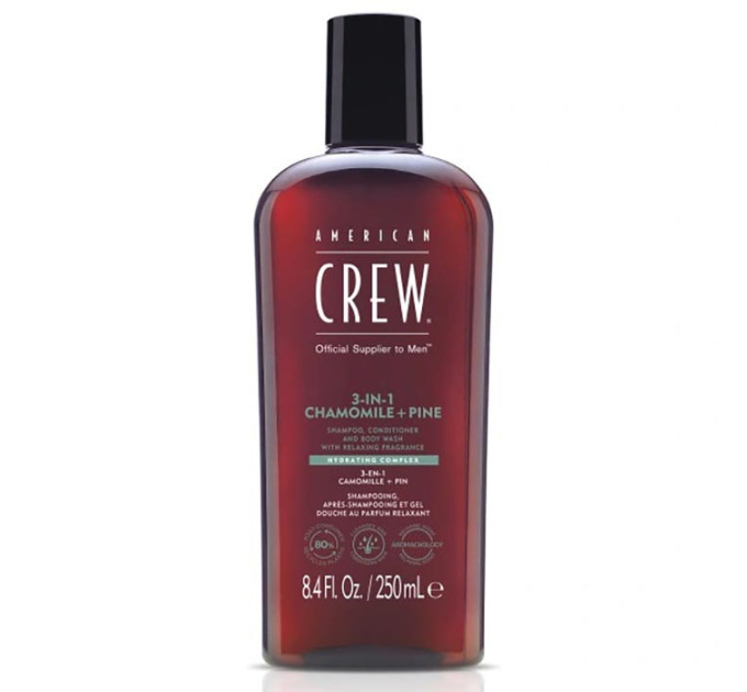 Средство для волос и тела 3 в 1 American Crew Relaxing 3 In 1 Chamomile Pine Shampoo