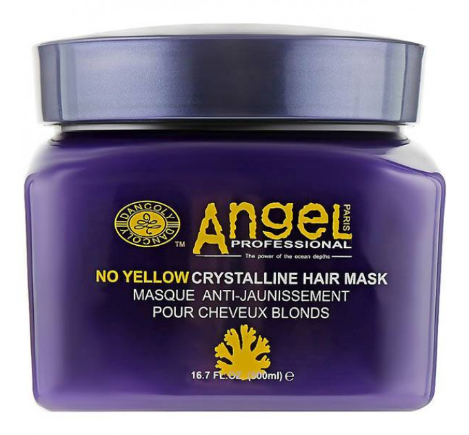 Маска для нейтрализации желтизны Angel Professional No Yellow Mask For Blonde Hair