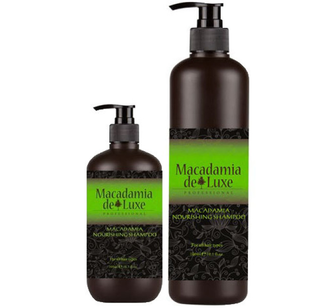 Увлажняющий шампунь для волос с маслом макадамии Macadamia De Luxe Nourishing Shampoo