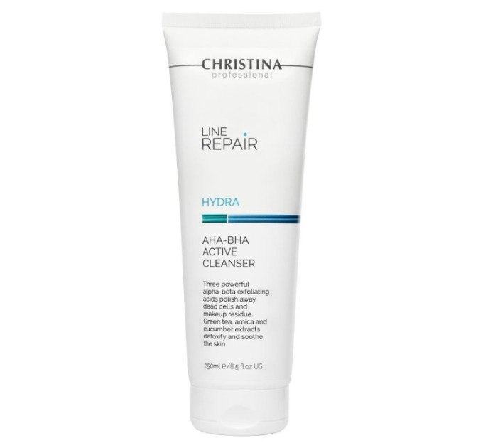 Очищающее средство с кислотами AHA-BHA Christina Line Repair Hydra AHA-BHA Active Cleanser