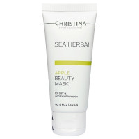 Яблочная маска красоты для жирной и комбинированной кожи Christina Sea Herbal Beauty Mask Green Apple