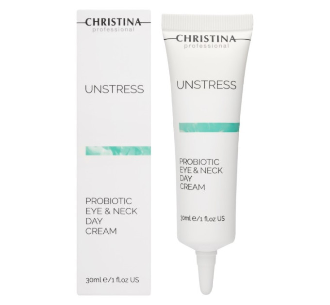Дневной крем для кожи вокруг глаз и шеи с SPF 8 Christina Unstress Probiotic Day cream Eye & Neck SPF 8