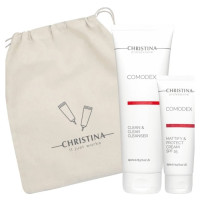 Подарочный набор "Чистая кожа" для жирной и проблемной кожи Christina for oily & problematic skin