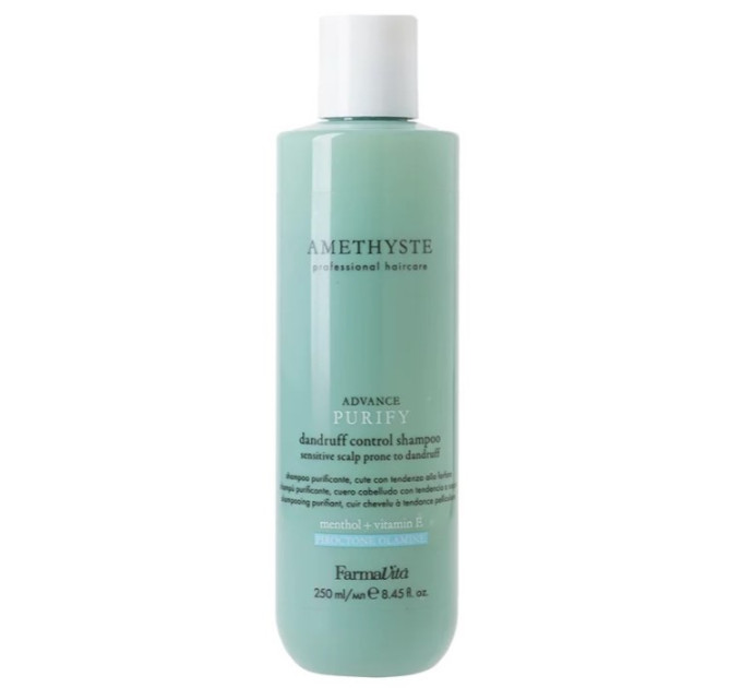Очищающий шампунь от перхоти FarmaVita Amethyste Advance Purify Dandruff Control Shampoo