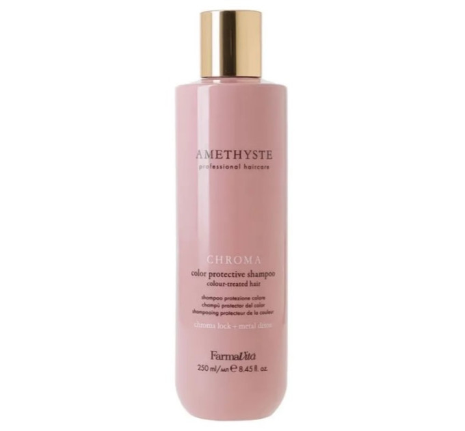 Шампунь для захисту кольору фарбованого волосся FarmaVita Amethyste Chroma Color Protecrive Shampoo