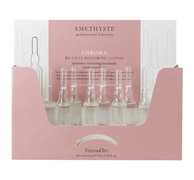 Интенсивное восстанавливающее лечение для окрашенных волос FarmaVita Amethyste Chroma Re-Vital Restoring Lotion