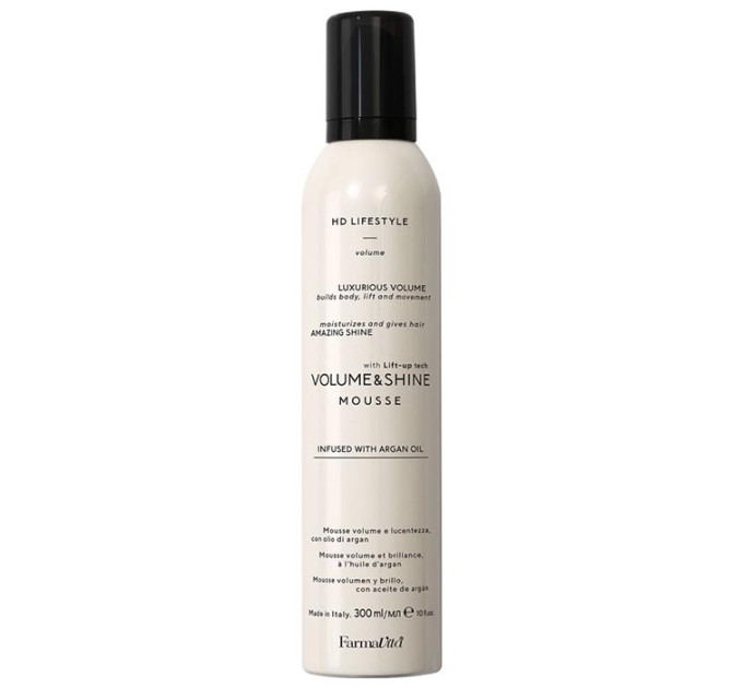 Мусс для придания объема и блеска сильной фиксации FarmaVita HD Life Style Volume & Shine Mousse