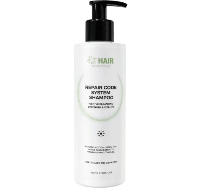 Відновлюючий шампунь для пошкодженого волосся FutHAIR Repair Code Shampoo