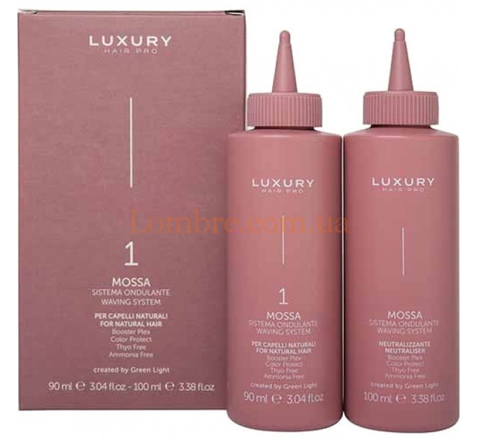 Green Light Mossa Waving Solution Treated Hair N.1 - Набор для завивки № 1 для нормальных и натуральных волос