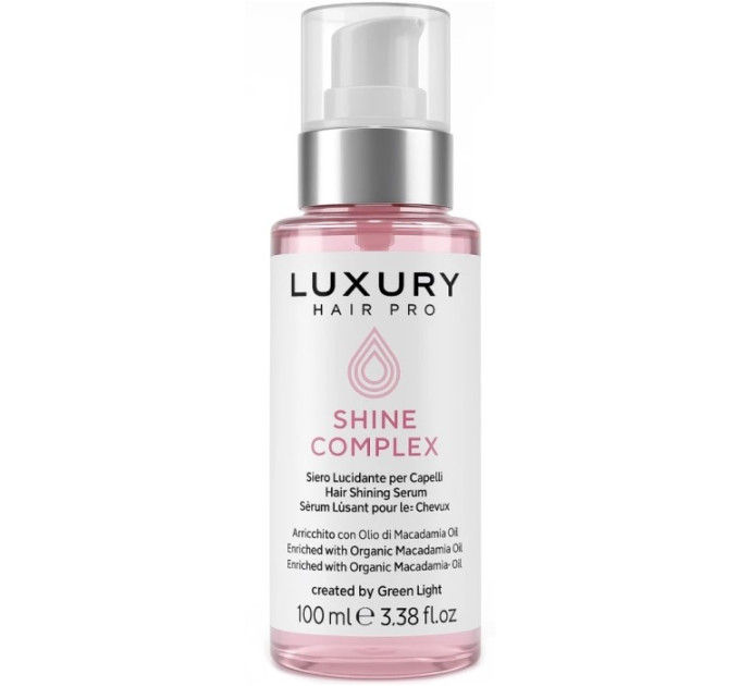 Незмивний еліксир для відновлення та блиску волосся Green Light Luxury Hair Pro Shine Complex