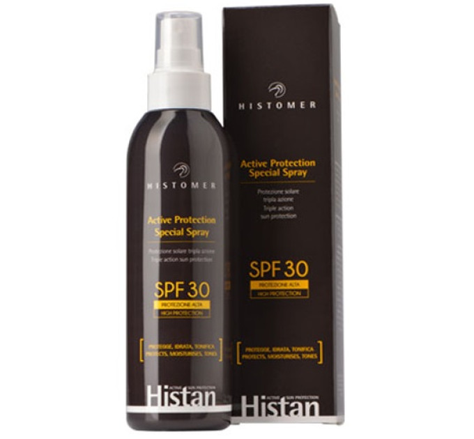 Солнцезащитный спрей для лица и тела для детей Histomer Histan Active Protection Spray SPF-30