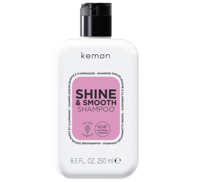 Шампунь для гладкости и зеркального блеска Kemon Haircare Shine & Smooth Shampoo