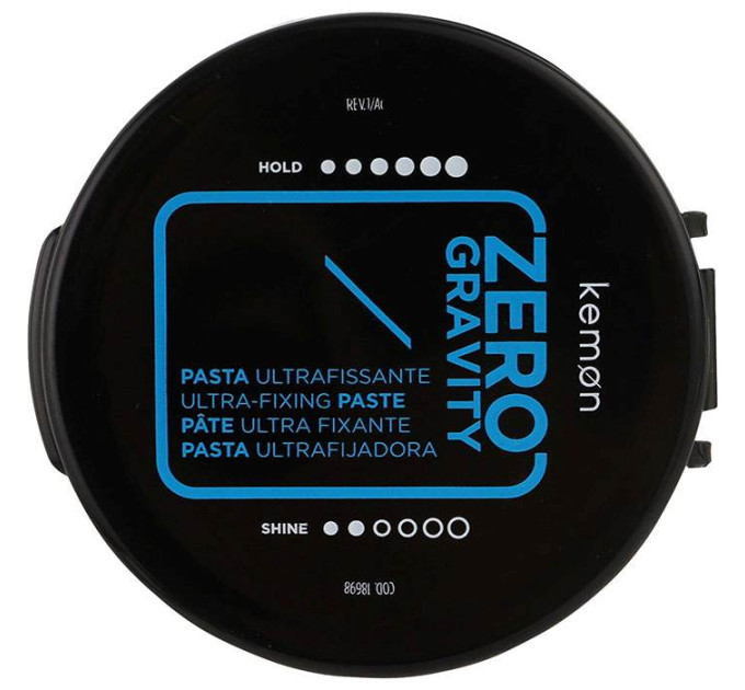 Моделирующая паста экстрасильной фиксации Kemon Hairstyling Zero Gravity