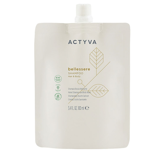 Шампунь для волос и тела с аргановым и льняным маслом Kemon Bellessere Hair & Body Shampoo Refill