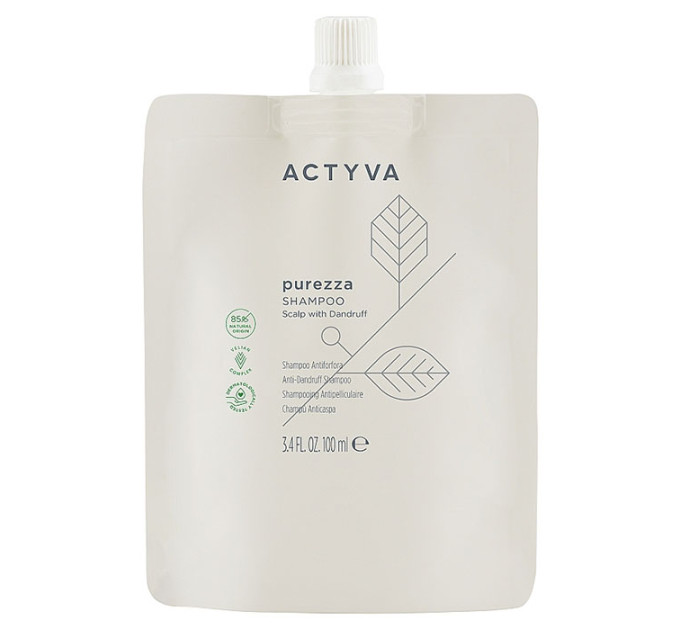 Шампунь от перхоти на основе 84% натуральных компонентов Kemon Purezza Shampoo Refill