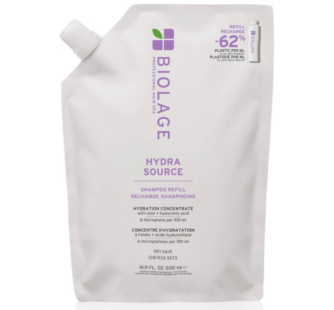Увлажняющий шампунь для сухих волос Biolage Hydrasource Shampoo Refill