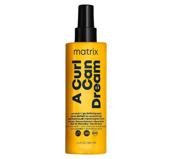Несмываемый спрей для подчеркивания завитков Matrix A Curl Can Dream Spray Scrunch N' Go Defining Spray