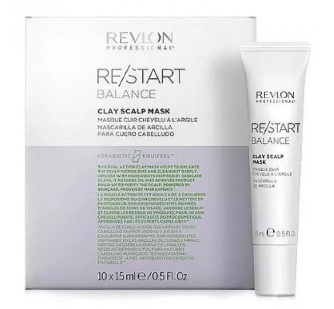 Регулирующая глиняная маска для кожи головы Revlon Restart Balance Clay Scalp Mask