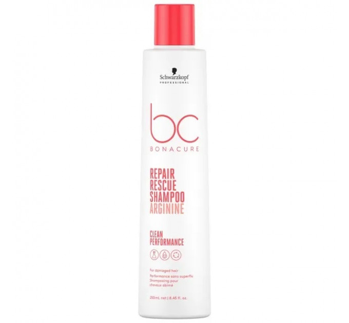 Восстанавливающий шампунь для глубокого питания Schwarzkopf BC Repair Rescue Nourishing Shampoo