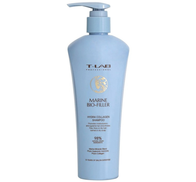 Шампунь для увлажнения волос T-LAB Marine Bio-Filler Hydro Collagen Shampoo