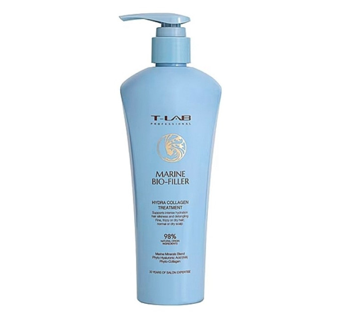 Маска для увлажнения волос T-LAB Marine Bio-Filler Hydro Collagen Treatment