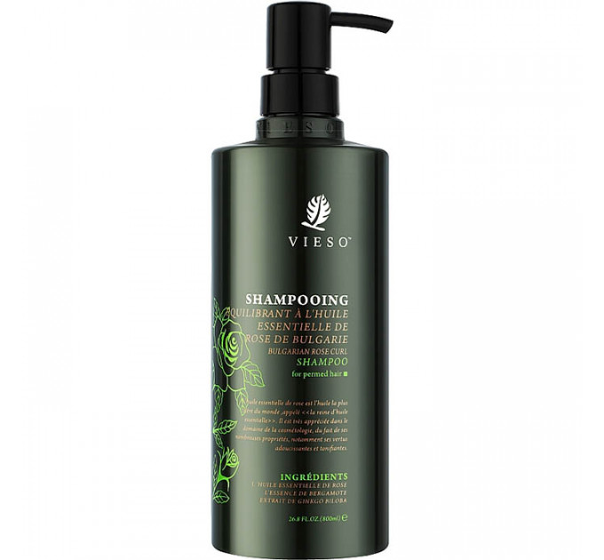Шампунь с маслом болгарской розы для вьющихся волос Vieso Bulgarian Rose Curl Shampoo