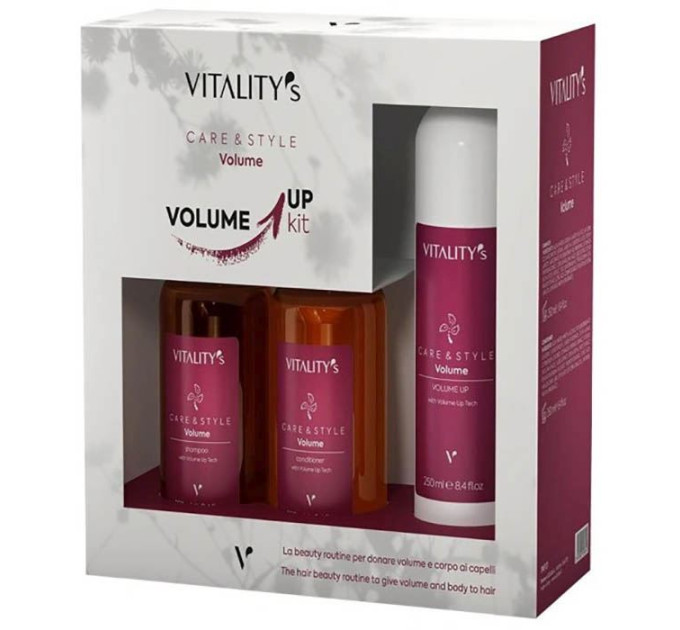 Набор для объема волос Vitality’s Care & Style Volume Up KIT Volumizing Routine