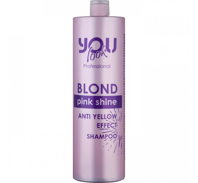 Шампунь для нейтрализации желто-оранжевых оттенков волос You Look Blond Pink Shine Anti-Yellow Shampoo